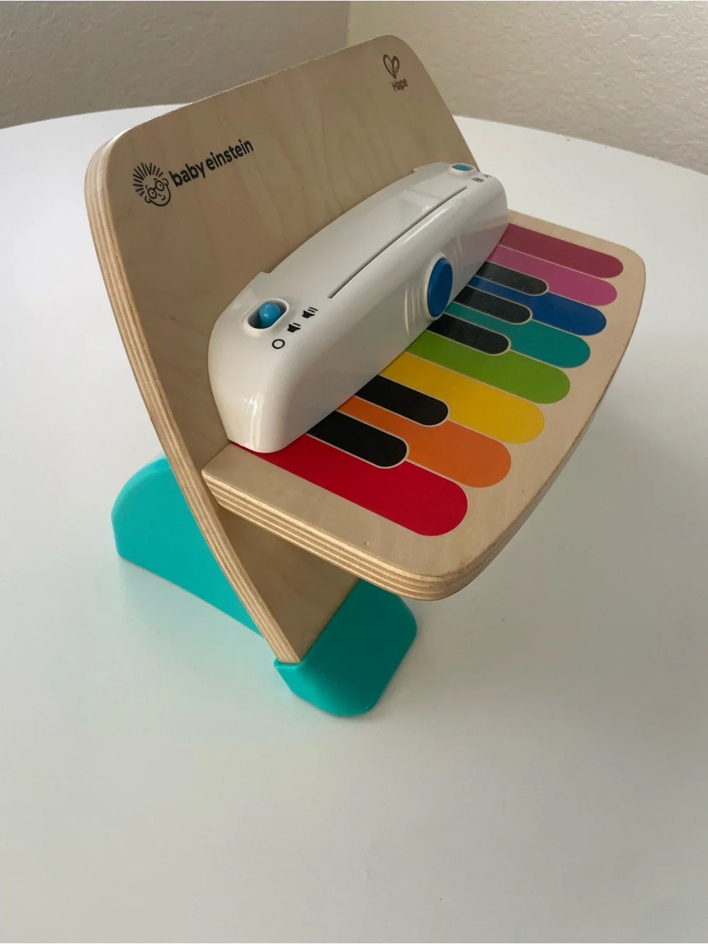 Baby Einstein x Hape Rainbow Piano Toy - White with Multicolor Keys